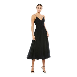 Mac Duggal Dress Midi Black Size X-Small